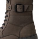 Marco Tozzi női fűzős-cipzáras bőr bakancs antracit színű 25259-43-235 07435