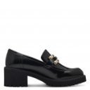 Marco Tozzi női loafer félcipő fekete lakk 24770-43-011 07446