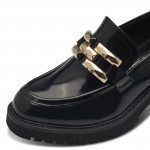 Marco Tozzi női loafer félcipő fekete lakk 24770-43-011 07446