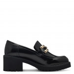 Marco Tozzi női loafer félcipő fekete lakk 24770-43-011 07446