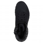 Skechers Uno RUGGED - Darling Daze női fűzős cipzáras bokacipő 167988-BLK