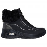 Skechers Uno Rugged Fall Shimmer női fűzős cipzáras bokacipő 167993-BKPW