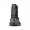 Rieker női két cipzáros fekete bokacsizma 51552-90