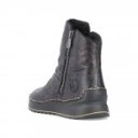 Rieker női két cipzáros fekete bokacsizma 51552-90