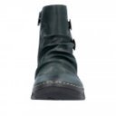 Rieker női cipzáros zöld bokacsizma 55052-54