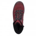 Rieker női fűzős-cipzáras piros bokacipő vízlepergető felsőrésszel 74247-35