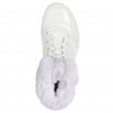 Skechers Uno Rugged Fiesty Winter női fűzős fekete lakk bokacipő 168126-WHT