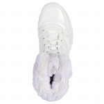 Skechers Uno Rugged Fiesty Winter női fűzős fekete lakk bokacipő 168126-WHT