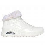 Skechers Uno Rugged Fiesty Winter női fűzős fekete lakk bokacipő 168126-WHT Női Skechers