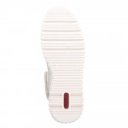 Rieker női fűzős-cipzáras fehér bokacipő N2506-81