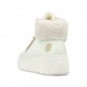 Rieker női fűzős-cipzáras fehér bokacipő N2506-81