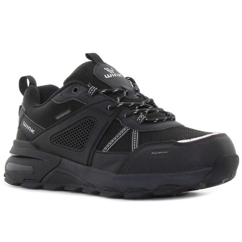 Wink - Norba vízlepergető fekete férfi cipő LF42137-1