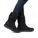 Rieker női rövid szárú fekete csizma 74283-00