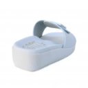 Wörishofer talpbélésű anatóm női papucs 1 csatos pánttal fehér 07420