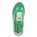 Jana női sportos fűzős cipzáras zöld-fehér sneaker félcipő 23784-44-700 07470