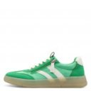 Jana női sportos fűzős cipzáras zöld-fehér sneaker félcipő 23784-44-700 07470