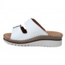 Sherlock Soon 2 csatos fehér női bőr papucs 148-0979 07473