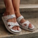 Batz Polett flower női tépőzáras papucs