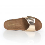 Batz Ibiza gold női papucs 1 csatos