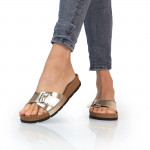 Batz Ibiza gold női papucs 1 csatos