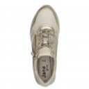 Jana női sportos sneaker fűzős cipzáras félcipő arany-bézs mix 23774-43-499 07477