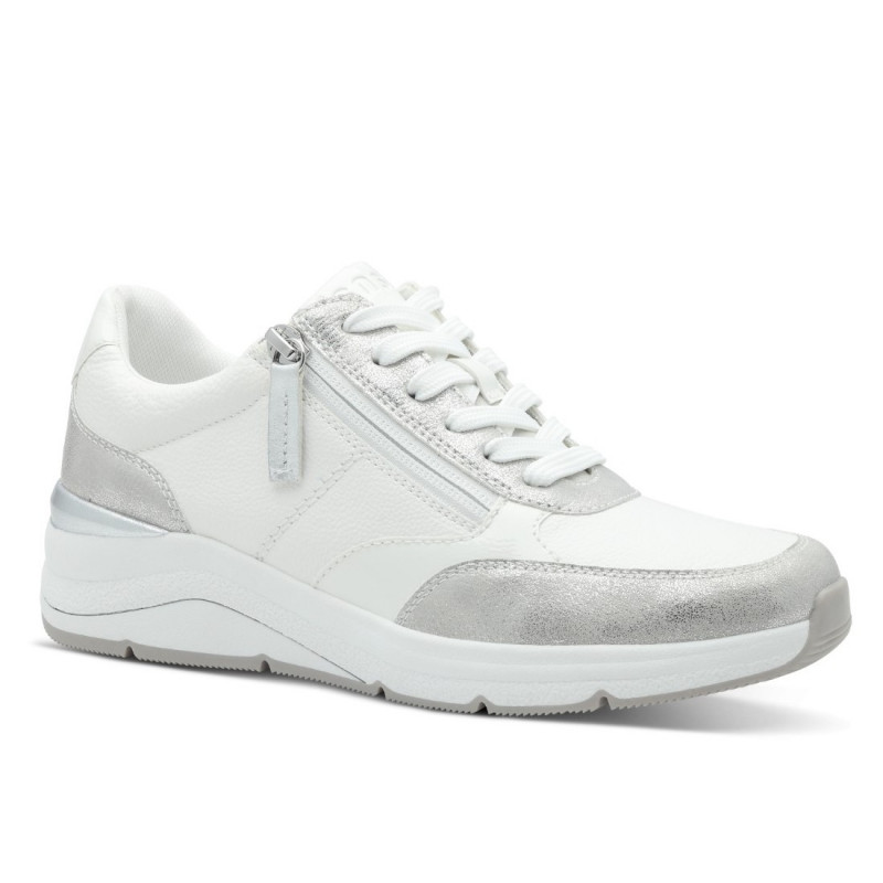Jana női sportos sneaker fűzős cipzáras félcipő 23777-43-191 07481