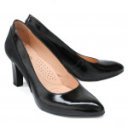 Pulso női lakkbőr fekete körömcipő AF1272 07474