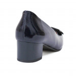 eSKa női lakkbőr sötétkék körömcipő 2176 07475