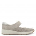 Jana Soft Line női taupe színú tépőzáras félcipő 24664-42-341 07483