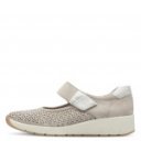 Jana Soft Line női taupe színú tépőzáras félcipő 24664-42-341 07483