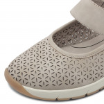 Jana Soft Line női taupe színú tépőzáras félcipő 24664-42-341 07483