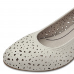 Jana Soft Line női bézs lyukacsos körömcipő 22363-44-400 07486