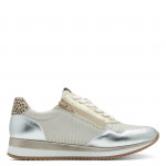 Jana női sportos sneaker fűzős cipzáras félcipő metál mix 23782-44-992 07487