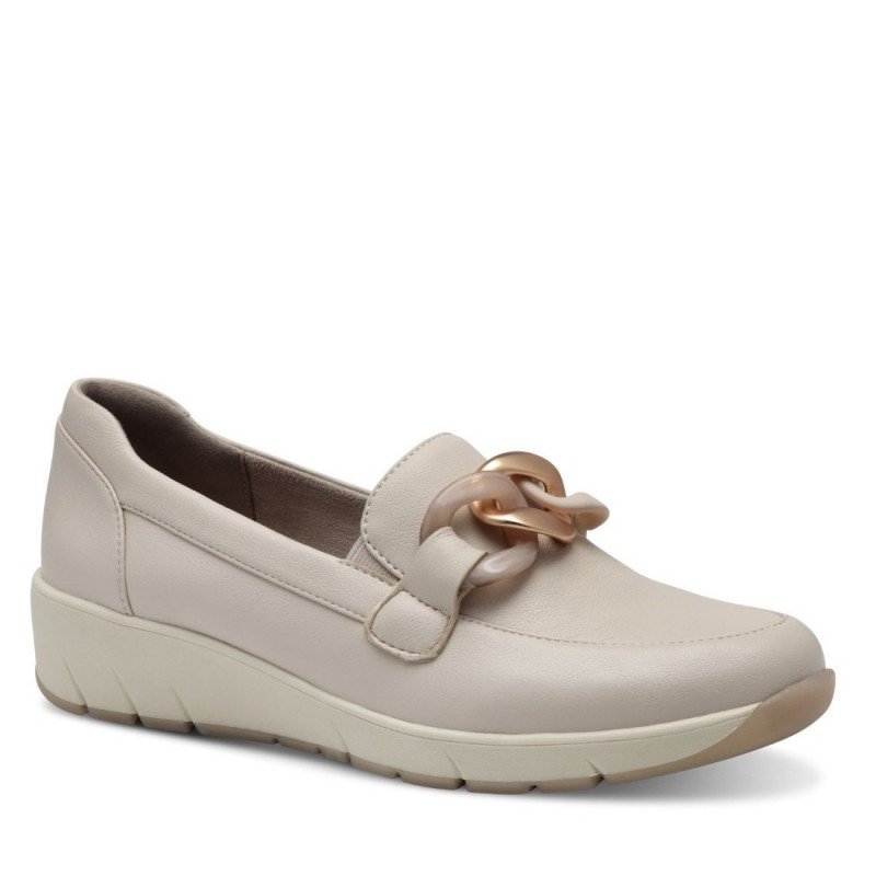 Jana női mokaszin jellegű félcipő bézs színű 24669-44-400 07490