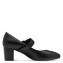 Marco Tozzi női tépőzáras fekete félcipő 24402-44-001 07492