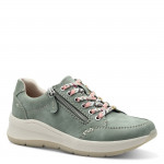 Jana női sportos fűzős cipzáras zöld sneaker félcipő  23780-44-701 07497 Női Jana