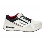 Bugatti férfi sneaker fűzős cipzáras fehér mix félcipő 321-ASL01-5055-2012 07498