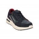 Bugatti férfi sneaker fűzős cipzáras kék mix félcipő 321-ASL01-5500-4100 07499
