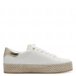 Tamaris női sportos fűzős sneaker félcipő fehér-arany kombi 23713-42-190 07507