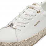 Tamaris női sportos fűzős sneaker félcipő fehér-arany kombi 23713-42-190 07507