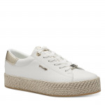 Tamaris női sportos fűzős sneaker félcipő fehér-arany kombi 23713-42-190 07507 Női Tamaris