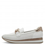 Jana női mokaszin félcipő fehér rosegold mix  24766-42-152 07520