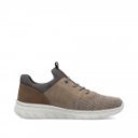 Rieker férfi bézs bebújós sneaker félcipő gumis díszfűzővel 13150-64