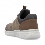 Rieker férfi bézs bebújós sneaker félcipő gumis díszfűzővel 13150-64