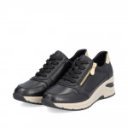 Rieker női sportos fűzős cipzáras sneaker félcipő N9301-00
