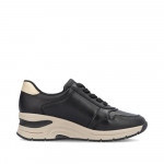 Rieker női sportos fűzős cipzáras sneaker félcipő N9301-00