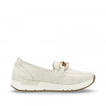 Rieker női bebújós bézs-arany mokaszin félcipő 58944-61