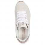 Skechers Uno Gen1 Shimmer Away lányka - női fűzős sneaker cipő 310545L-NAT