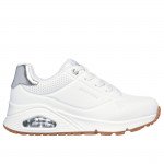 Skechers Uno Gen1 Shimmer Away lányka - női fűzős sneaker cipő 310545L-WSL Gyerek Skechers