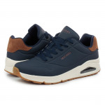 Skechers Uno Suited On Air férfi fűzős sneaker cipő fekete 183004-NVY